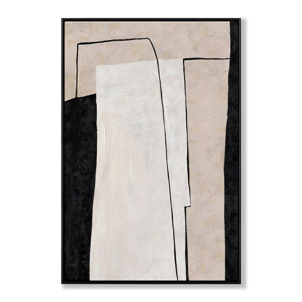 Contemporary Abstract Oil Painting of Highrise Architecture
