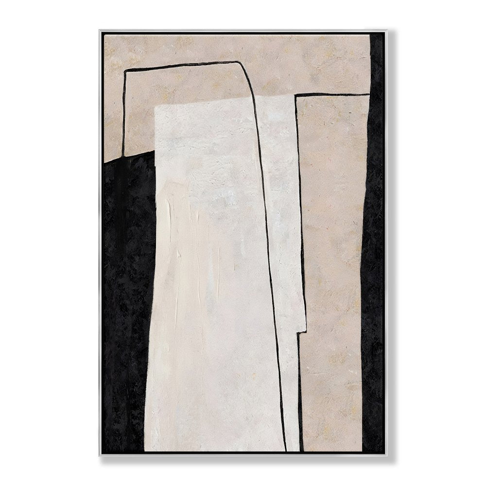 Contemporary Abstract Oil Painting of Highrise Architecture