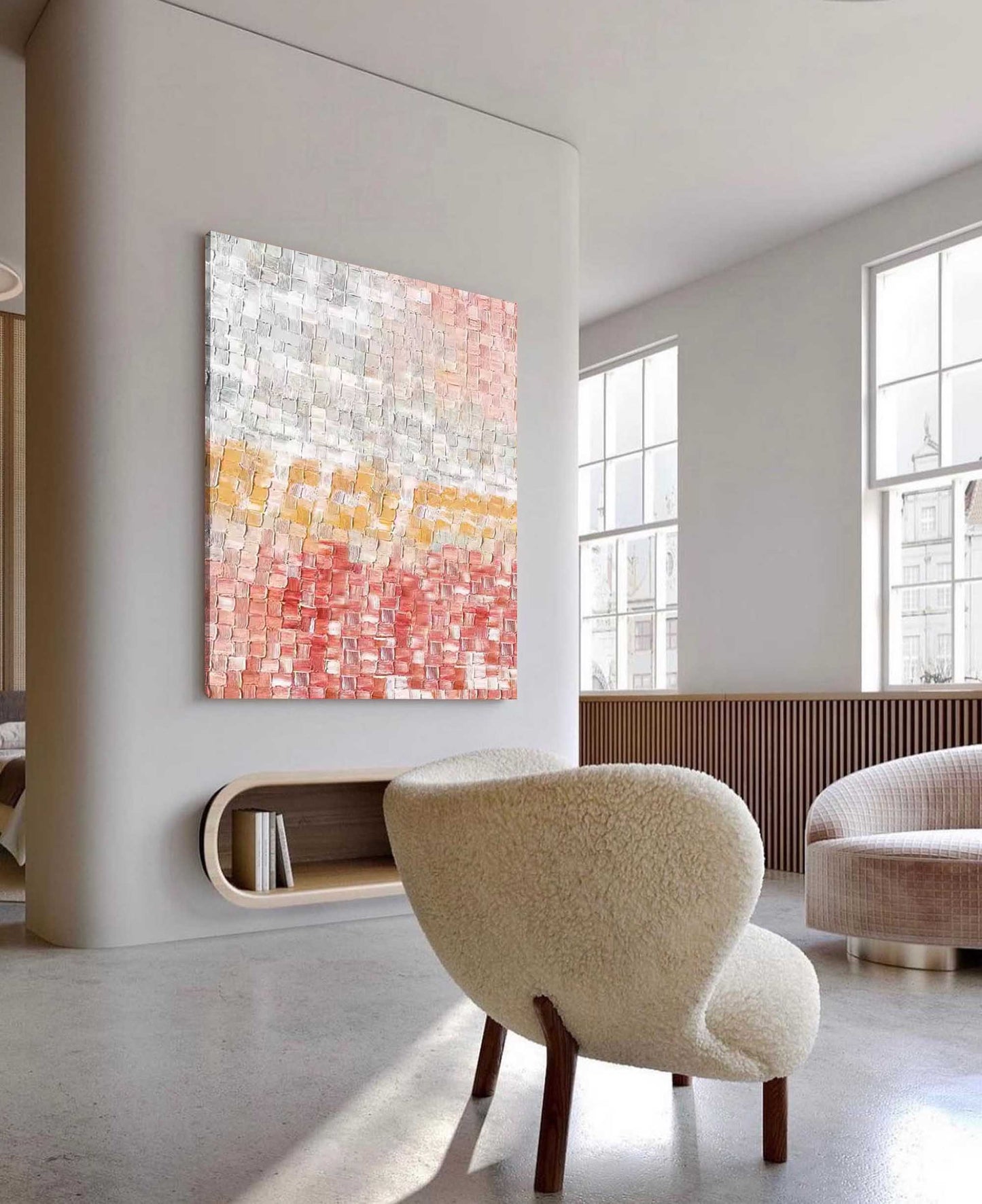 Colorful Abstract Oil Painting for Modern Home Decor and Art Collectors
