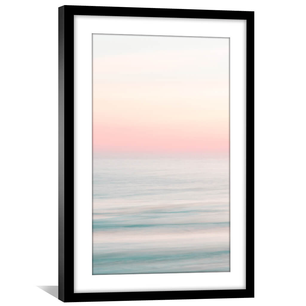 Serene Ocean Sunset Oil Painting for Coastal Home Decor