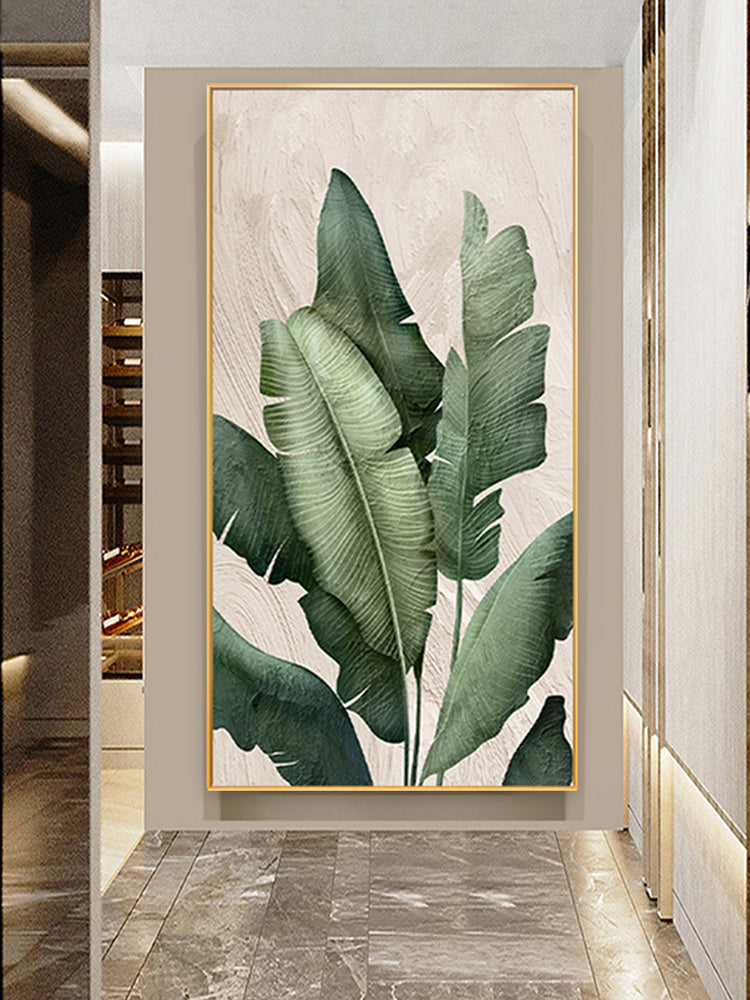 New Palm Leaves California Style Abstract Oil Painting