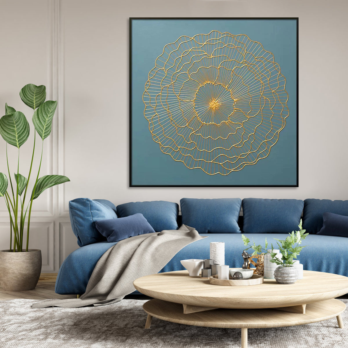 Radiant Flower Bloom Oil Painting for Inspirational Home Decor
