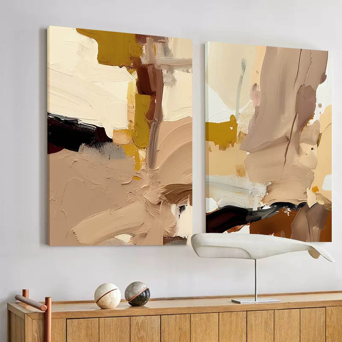 Modern Minimalist Abstract Oil Painting for Contemporary Home Decor