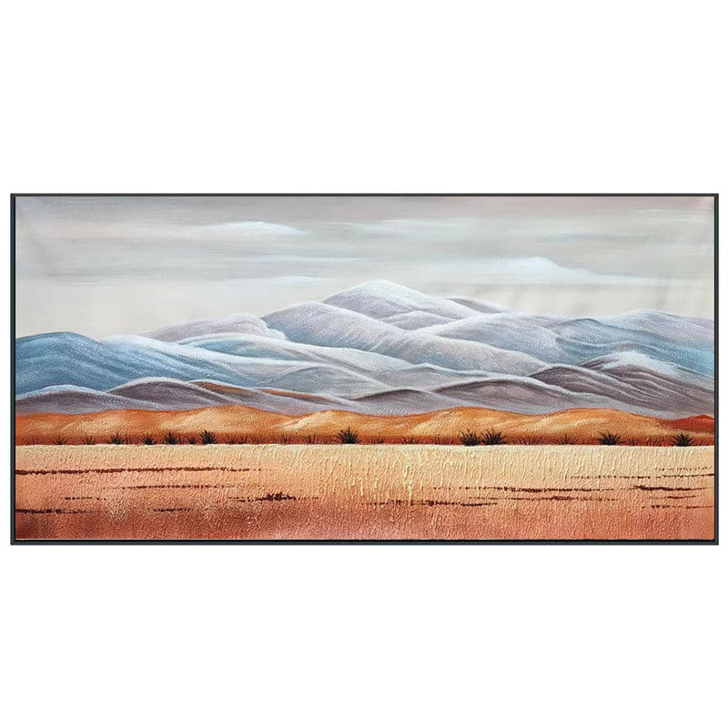 Desert Mountain Snow Capped Mountains Oil Painting 474AF
