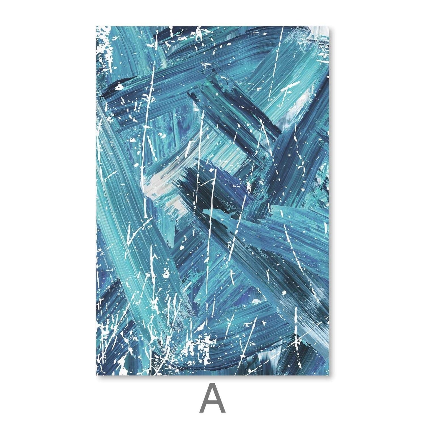Abstract Blue Emotion Oil Painting for Modern Home Decor