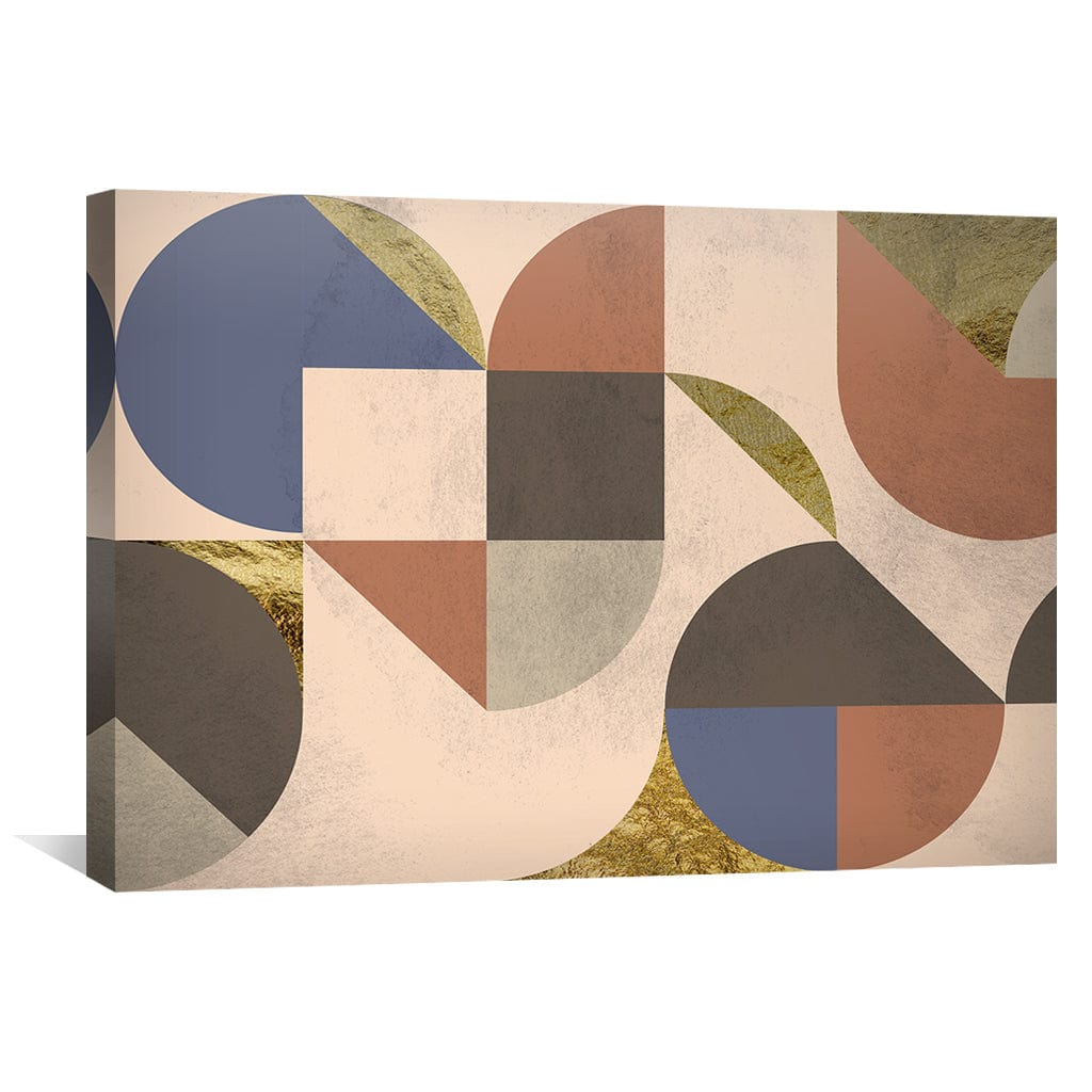 Abstract Geometric Oil Painting for Modern Home Decor