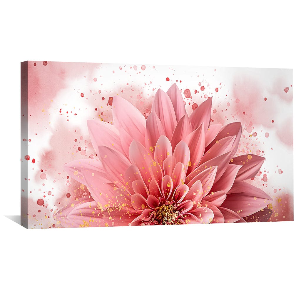 Vibrant Pink Flower Oil Painting for Elegant Home Decor