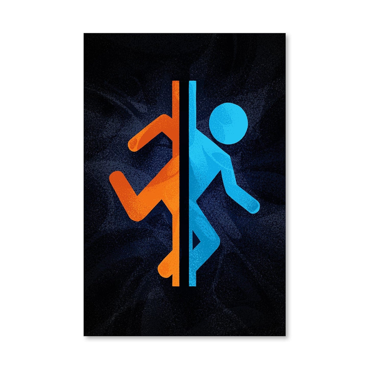 Colorful Portal Human Figure Abstract Oil Painting for Modern Home Decor
