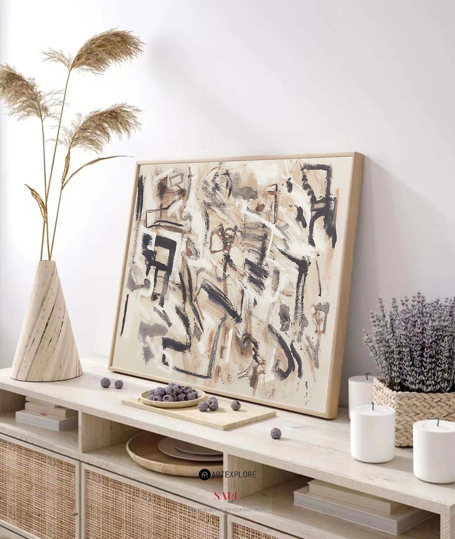 Contemporary Abstract Oil Painting for Modern Home Decor