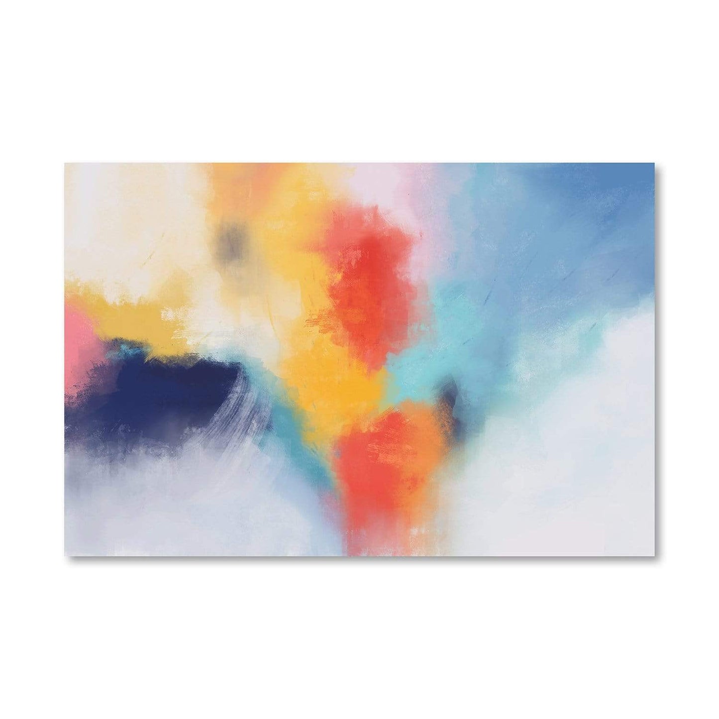 Colorful Abstract Oil Painting for Brightening Home Decor and Contemporary Spaces