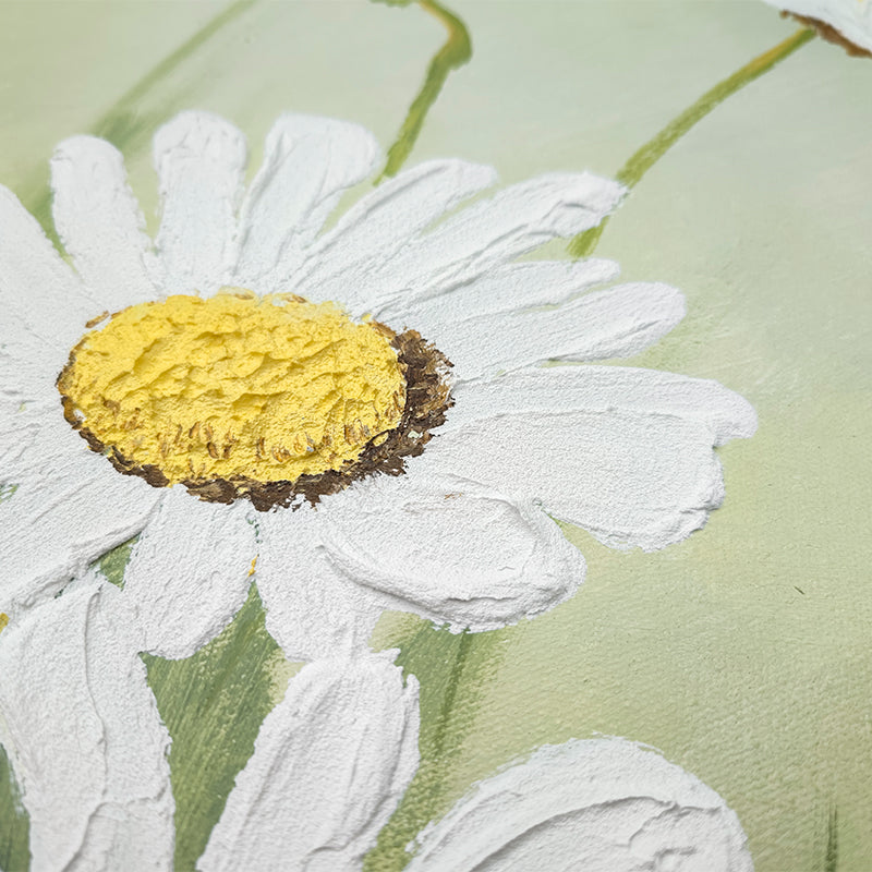 Daisy Petal Flower Field Nature Oil Painting 132DP
