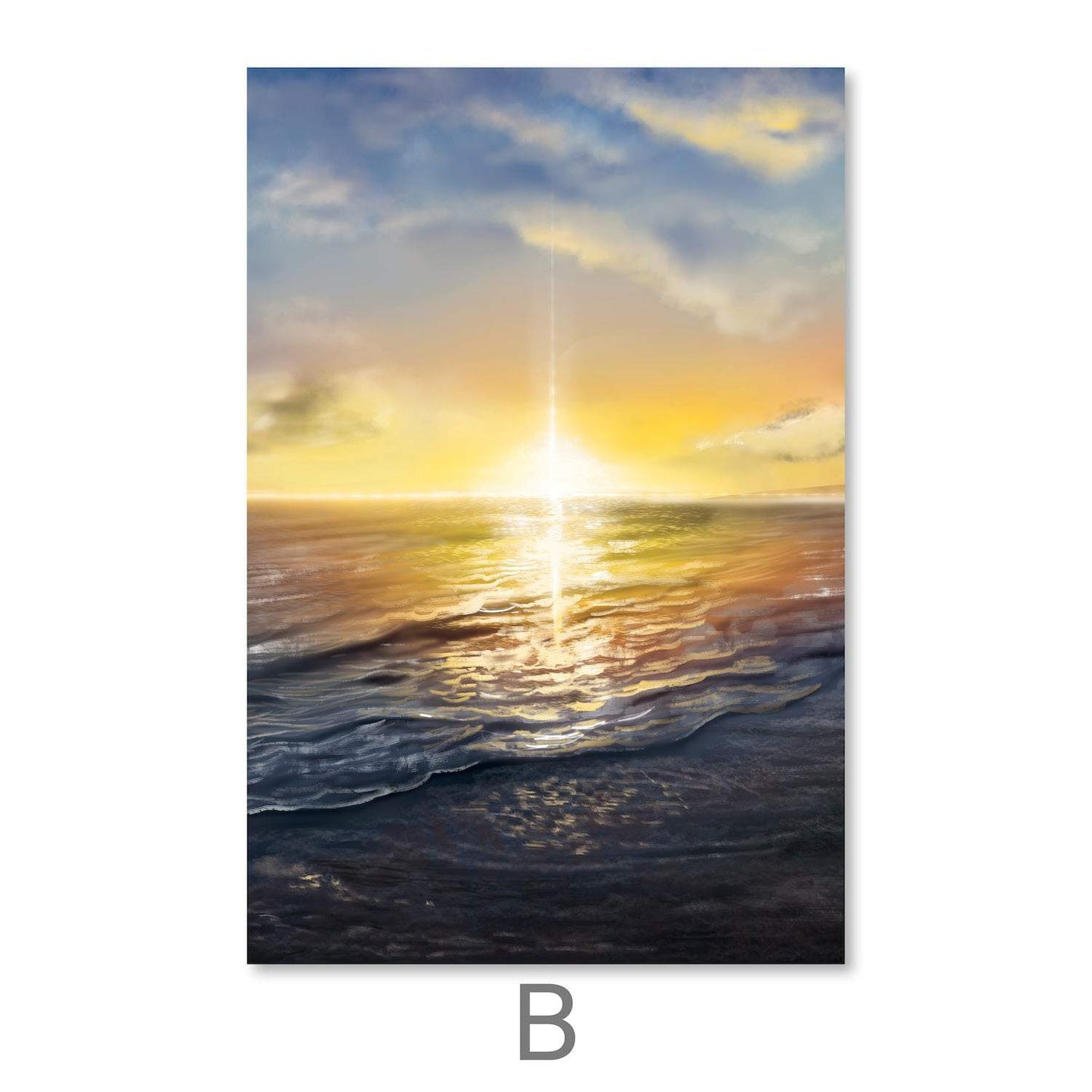 Tranquil Ocean Sunset Triptych Canvas Art for Serene Home Decor