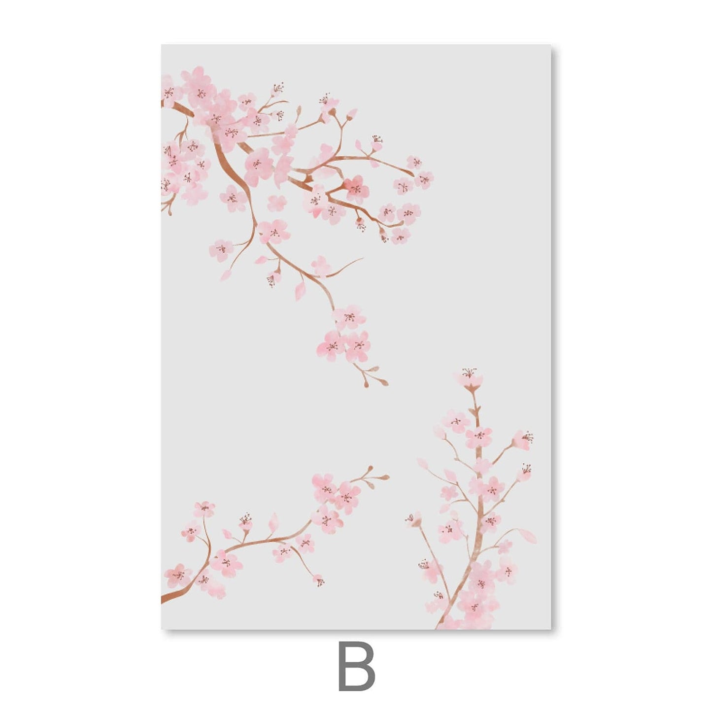 Blossoming Serenity Art: Elegant Pink Floral Oil Painting for Tranquil Home Decor