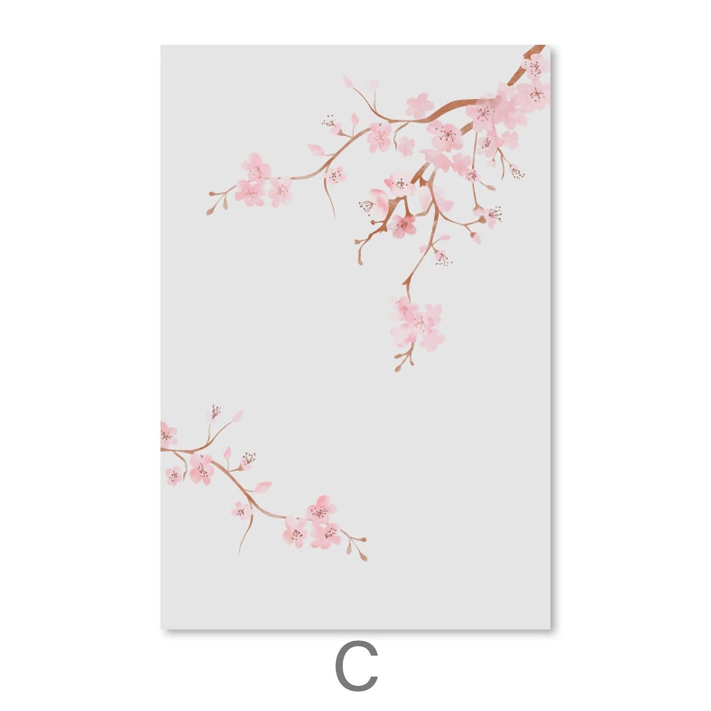 Blossoming Serenity Art: Elegant Pink Floral Oil Painting for Tranquil Home Decor