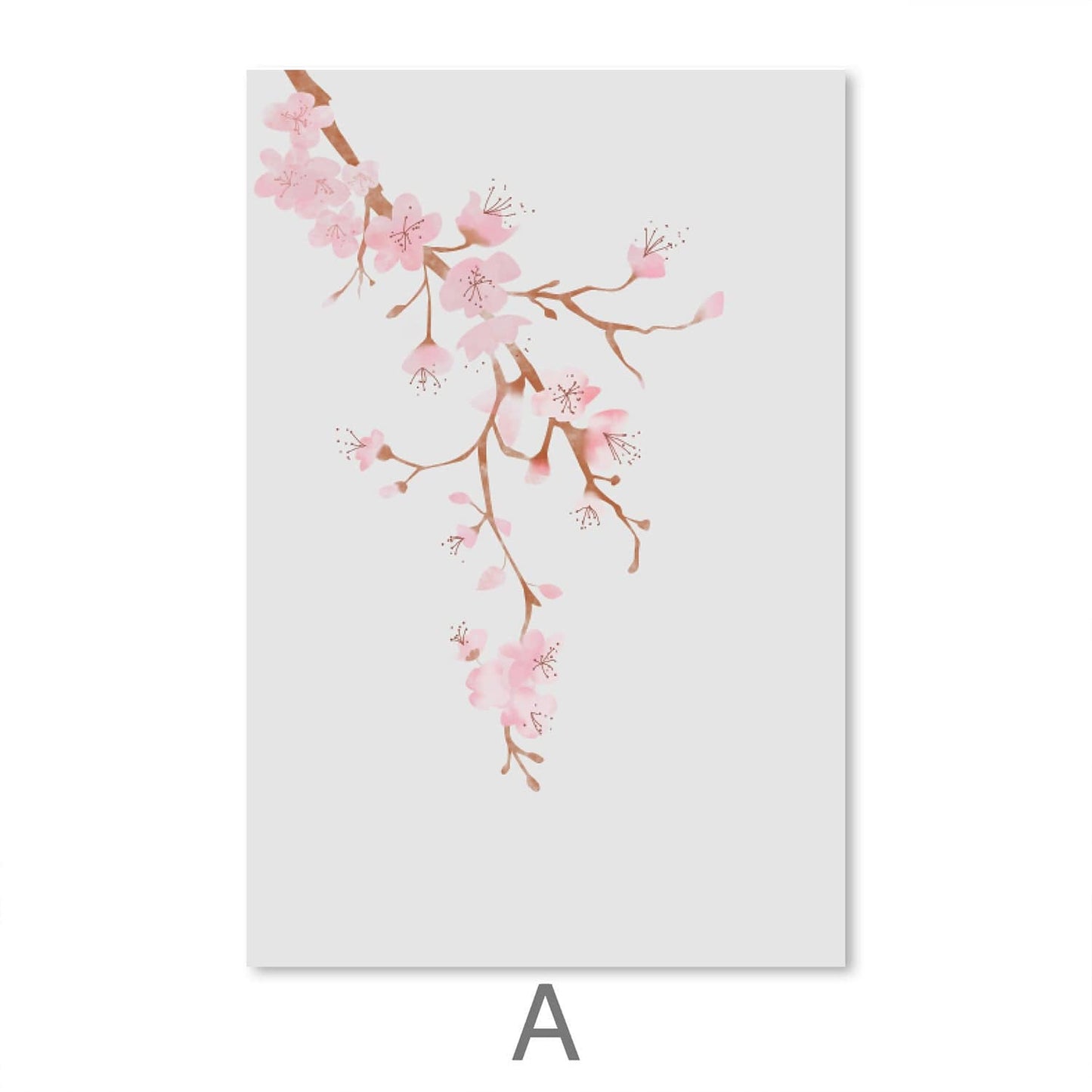 Blossoming Serenity Art: Elegant Pink Floral Oil Painting for Tranquil Home Decor