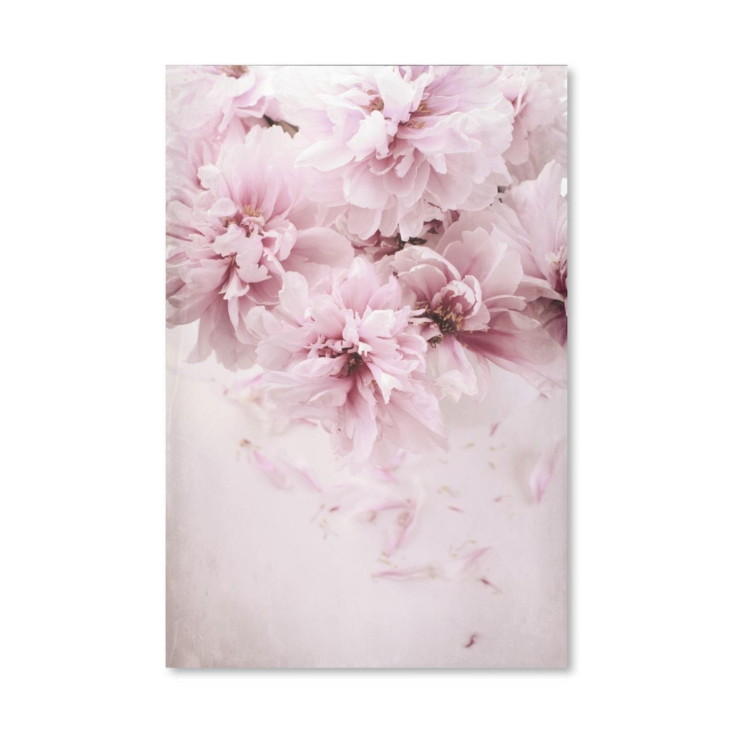 Elegant Pink Floral Oil Painting for Home Decor and Wall Art
