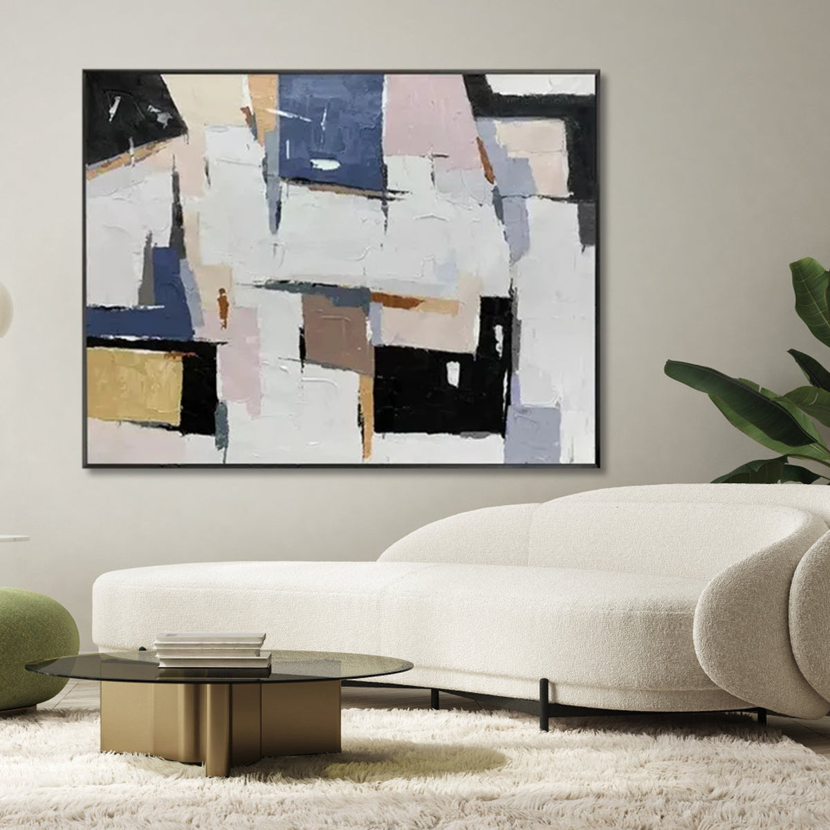 Abstract Oil Painting Inspiring Adventure and Exploration in Contemporary Decor
