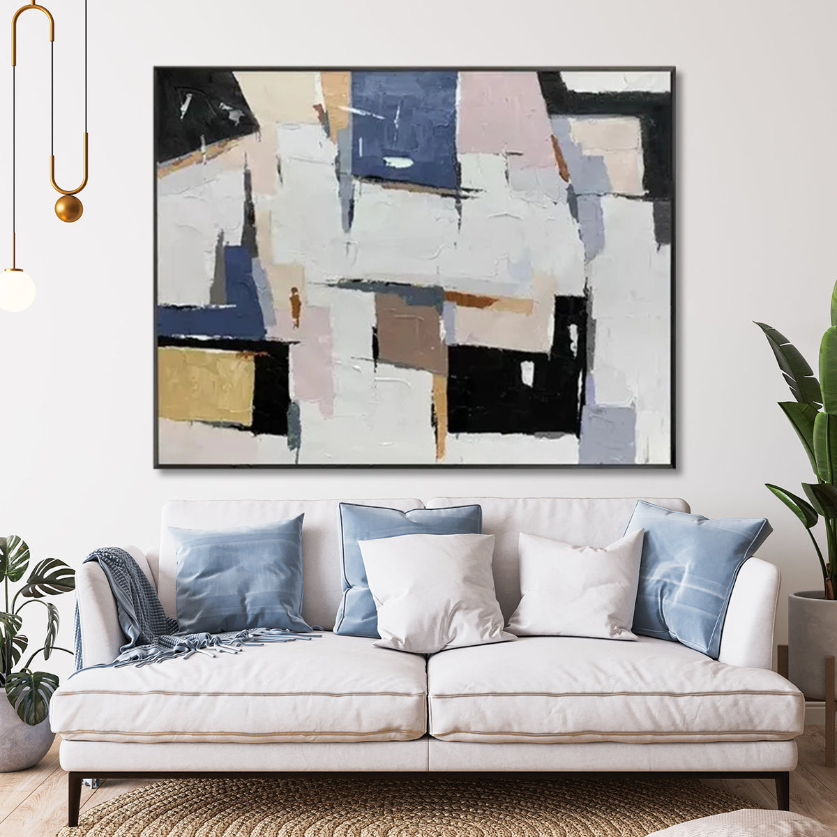 Abstract Oil Painting Inspiring Adventure and Exploration in Contemporary Decor