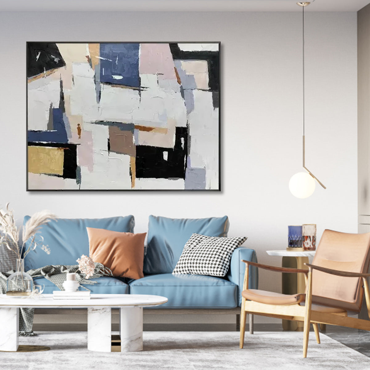 Abstract Oil Painting Inspiring Adventure and Exploration in Contemporary Decor