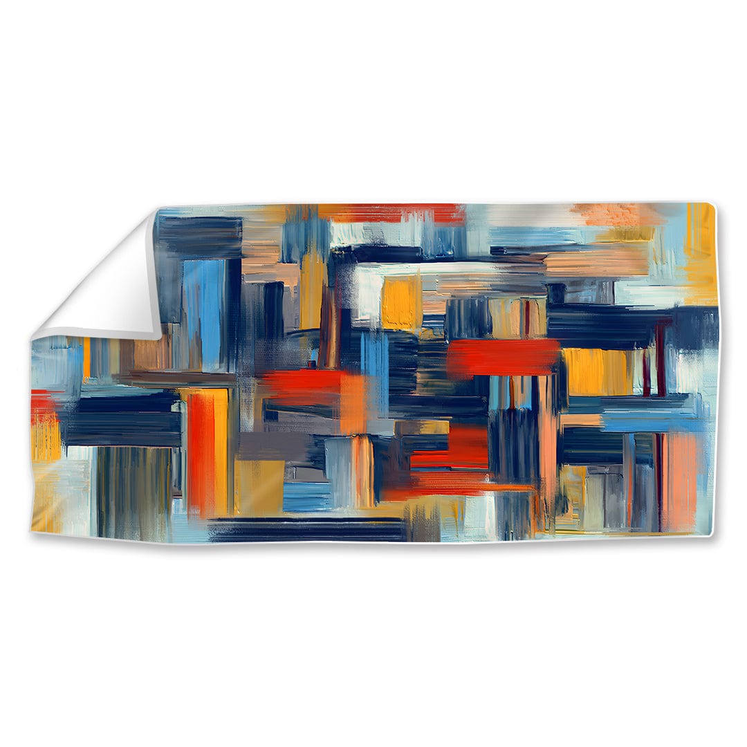 Abstract Vibrant Oil Painting for Modern Home Decor