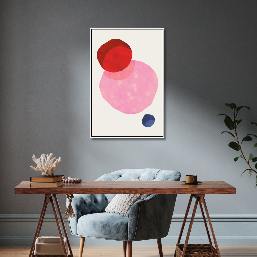 Geometric Abstract Shapes Oil Painting for Modern Home Decor