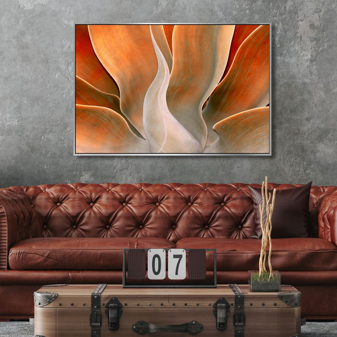 Autumn Serenity: Vibrant Abstract Oil Painting for Modern Decor