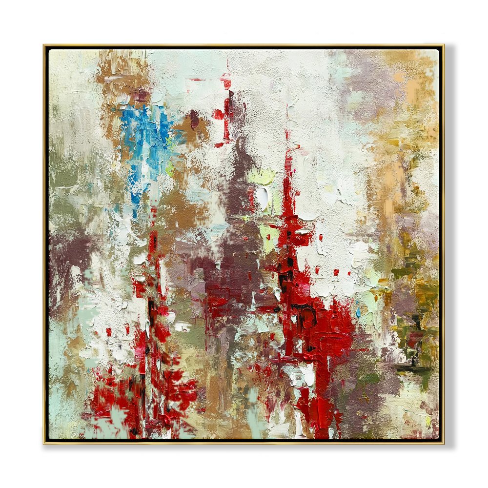 Colorful Abstract Oil Painting Inspired by a Secret Kingdom Fantasy