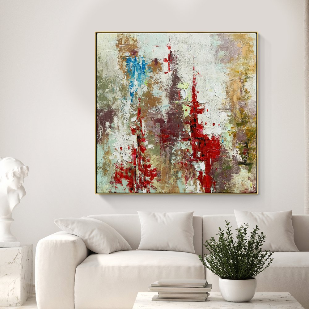 Colorful Abstract Oil Painting Inspired by a Secret Kingdom Fantasy