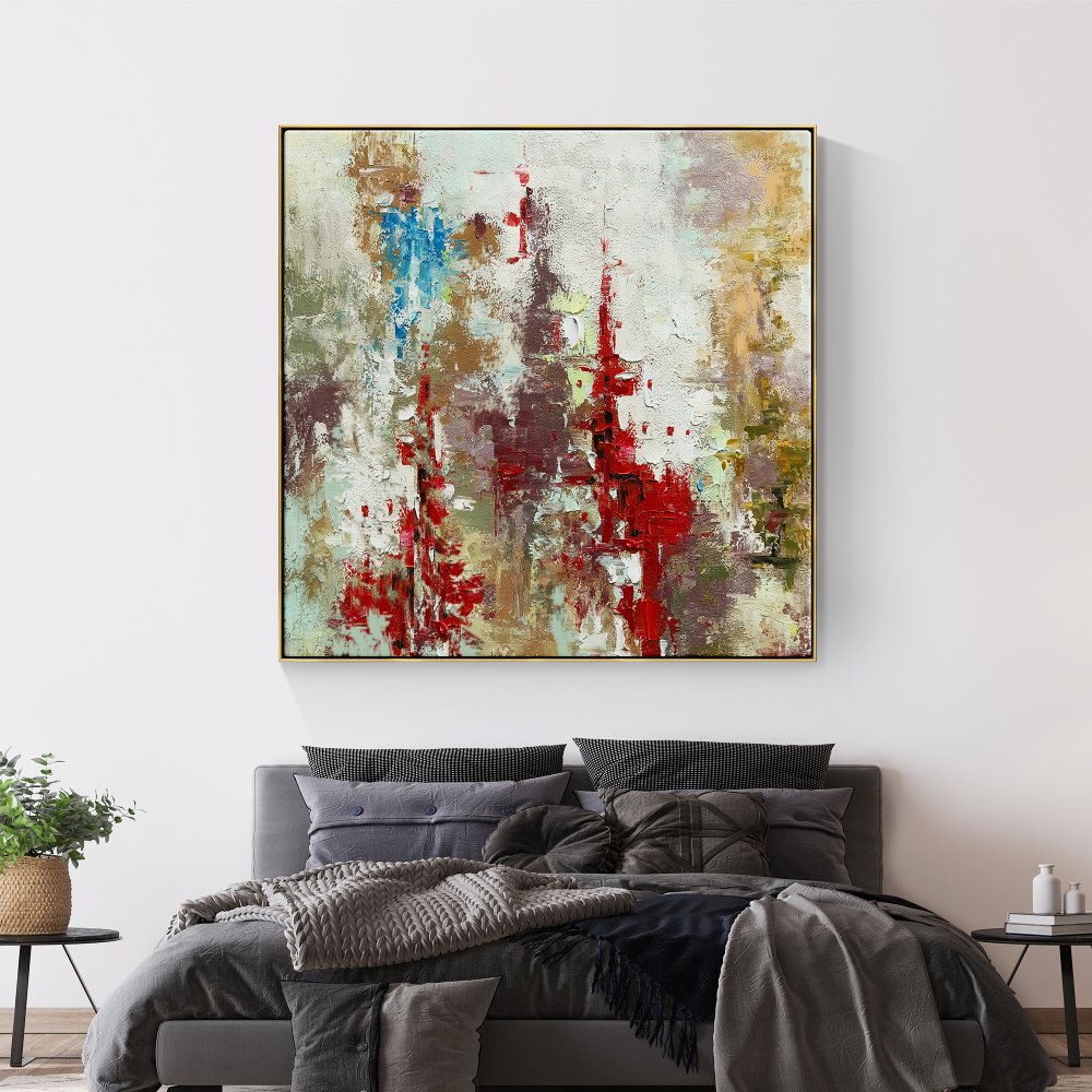 Colorful Abstract Oil Painting Inspired by a Secret Kingdom Fantasy