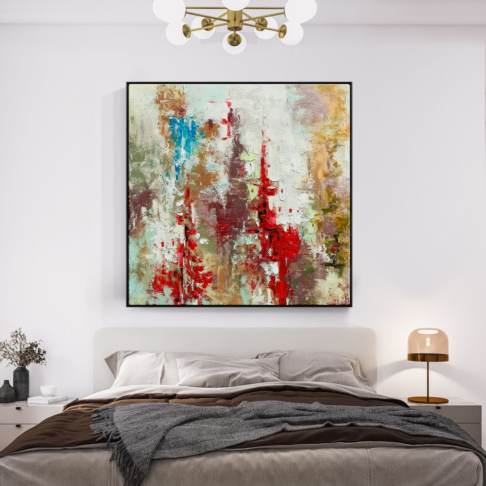 Colorful Abstract Oil Painting Inspired by a Secret Kingdom Fantasy