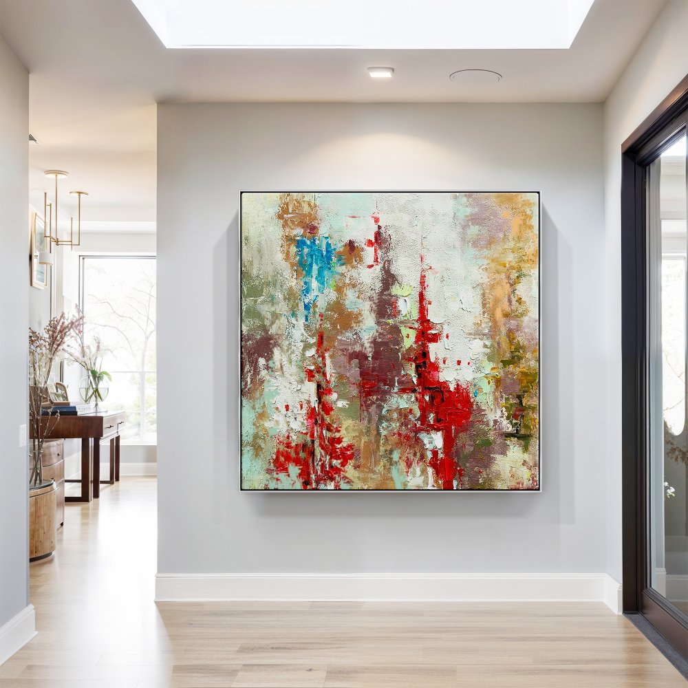 Colorful Abstract Oil Painting Inspired by a Secret Kingdom Fantasy