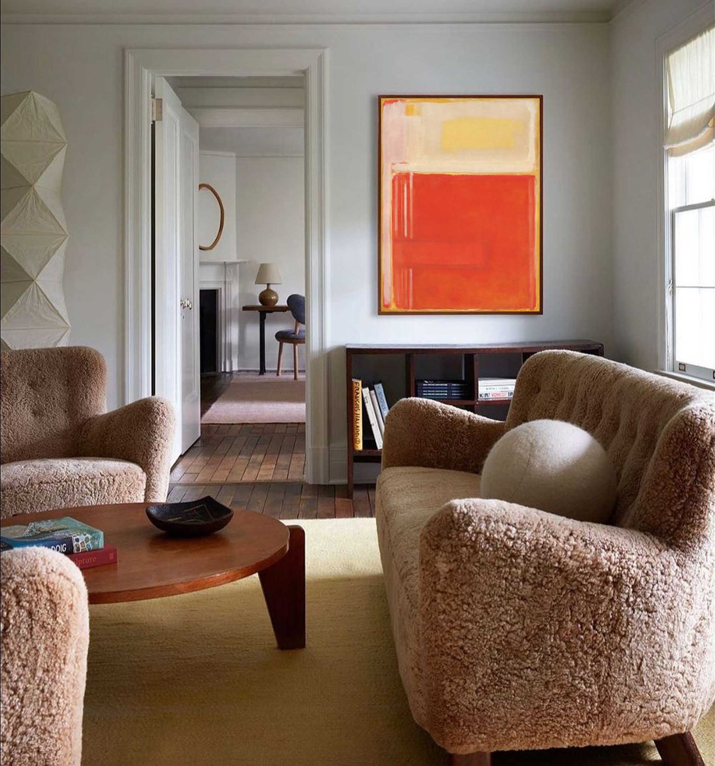 Vibrant Abstract Oil Painting for Modern Home Decor and Minimalist Aesthetic