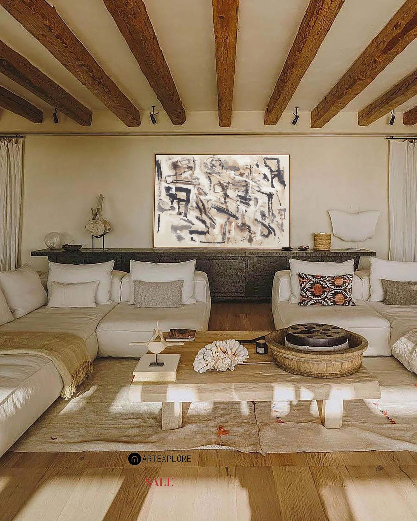 Contemporary Abstract Oil Painting for Modern Home Decor