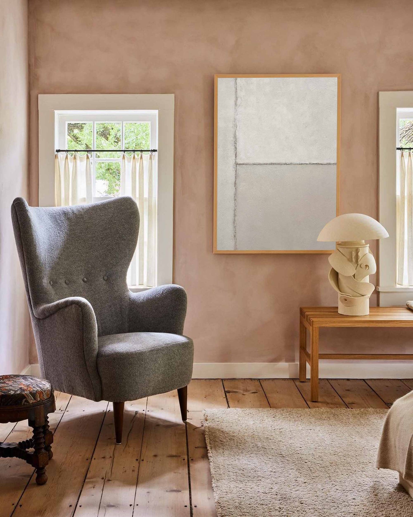 Contemporary Minimalist Oil Painting for Modern Home Décor and Art Enthusiasts