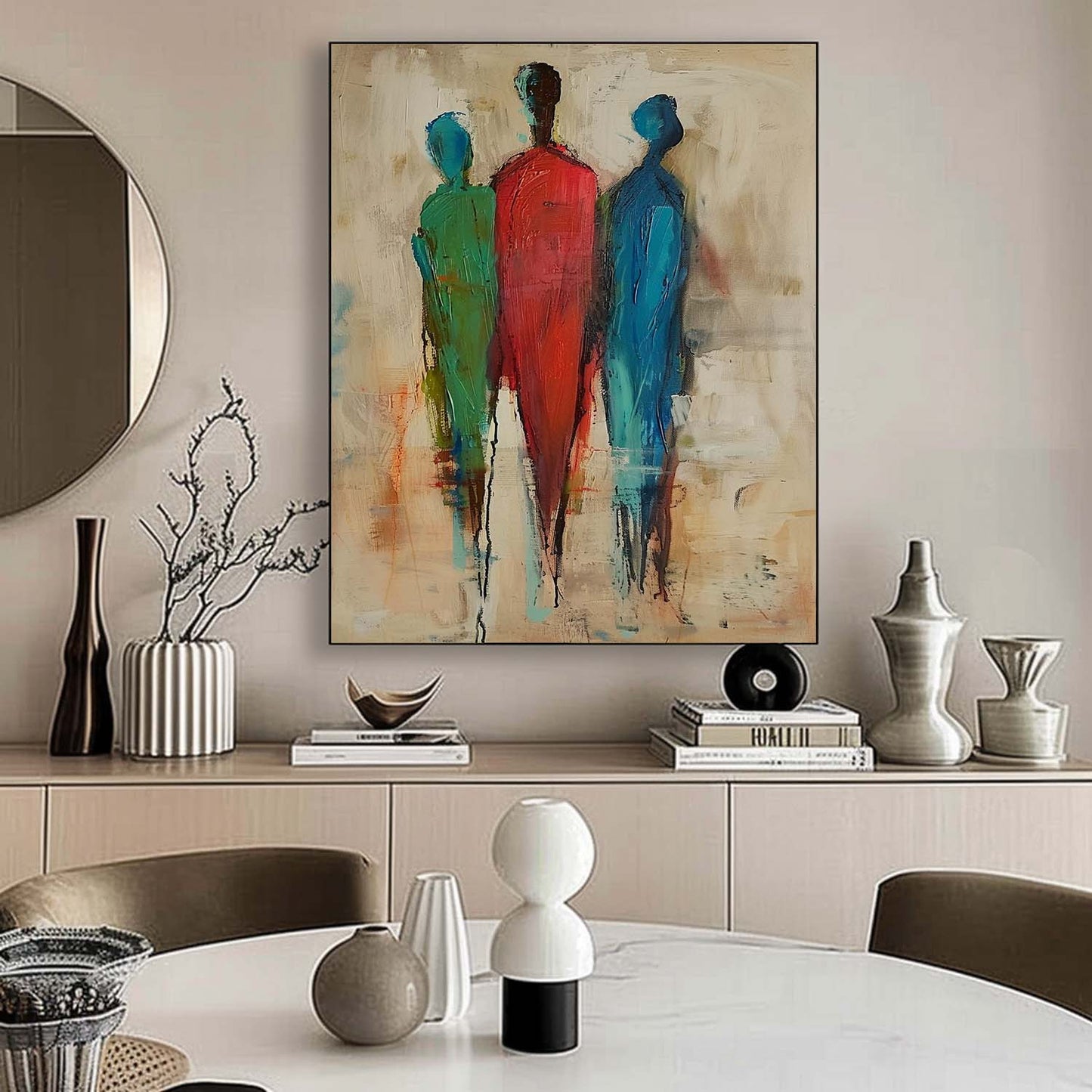 Abstract Figures Oil Painting for Modern Home Decor