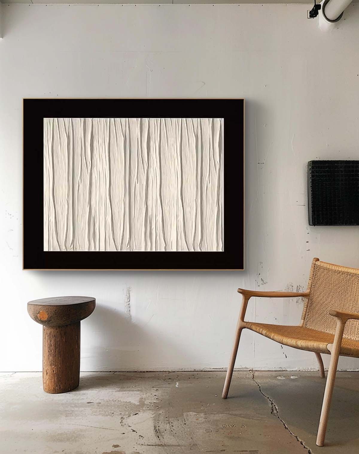 Contemporary Minimalist Oil Painting for Modern Home Decor