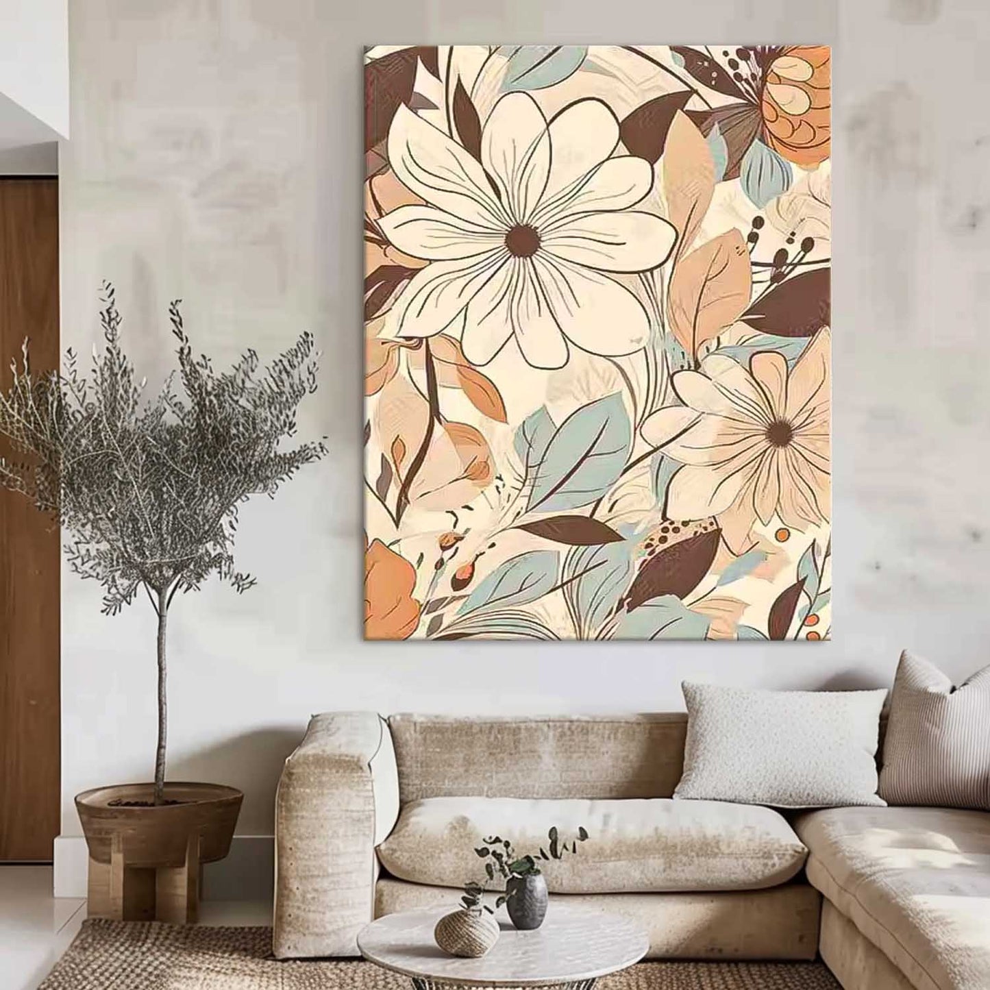 Elegant Floral Oil Painting for Home Décor and Art Lovers