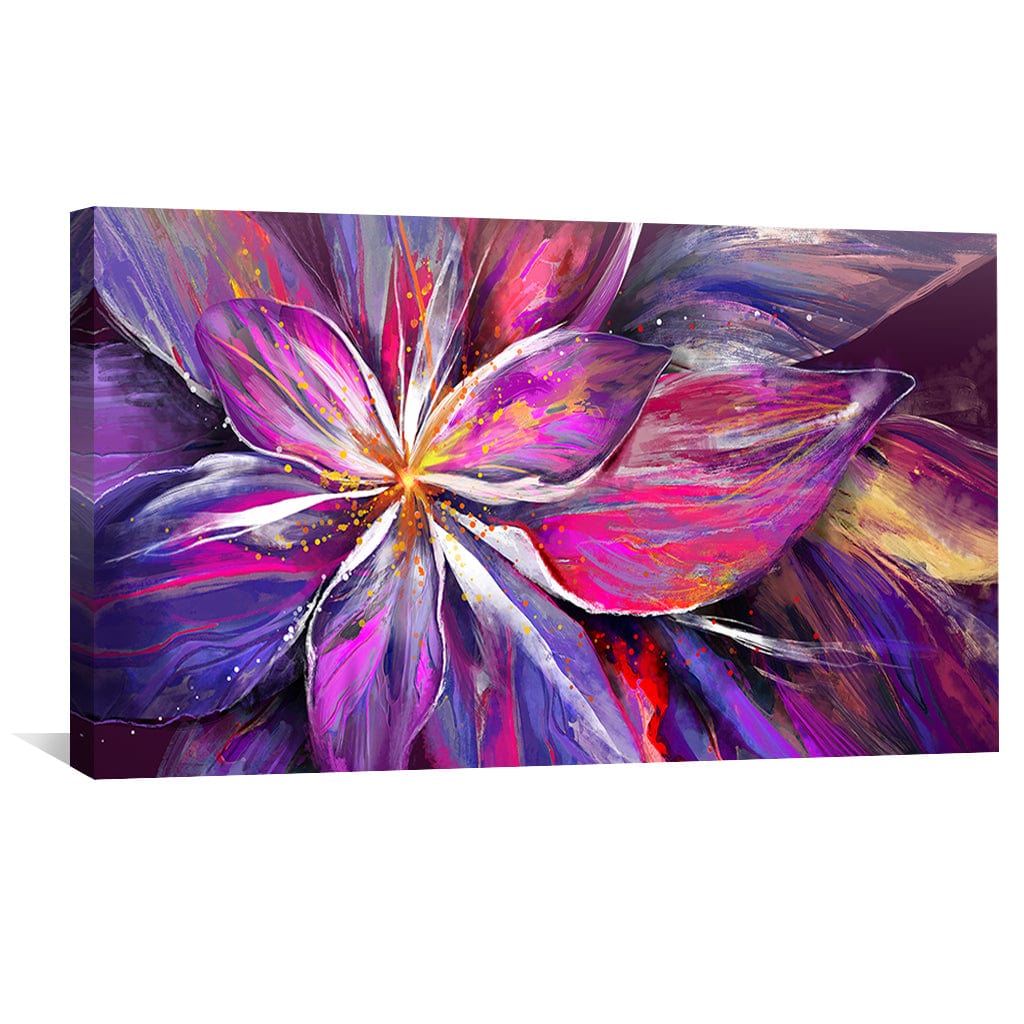 Colorful Floral Abstract Oil Painting for Vibrant Home Decor