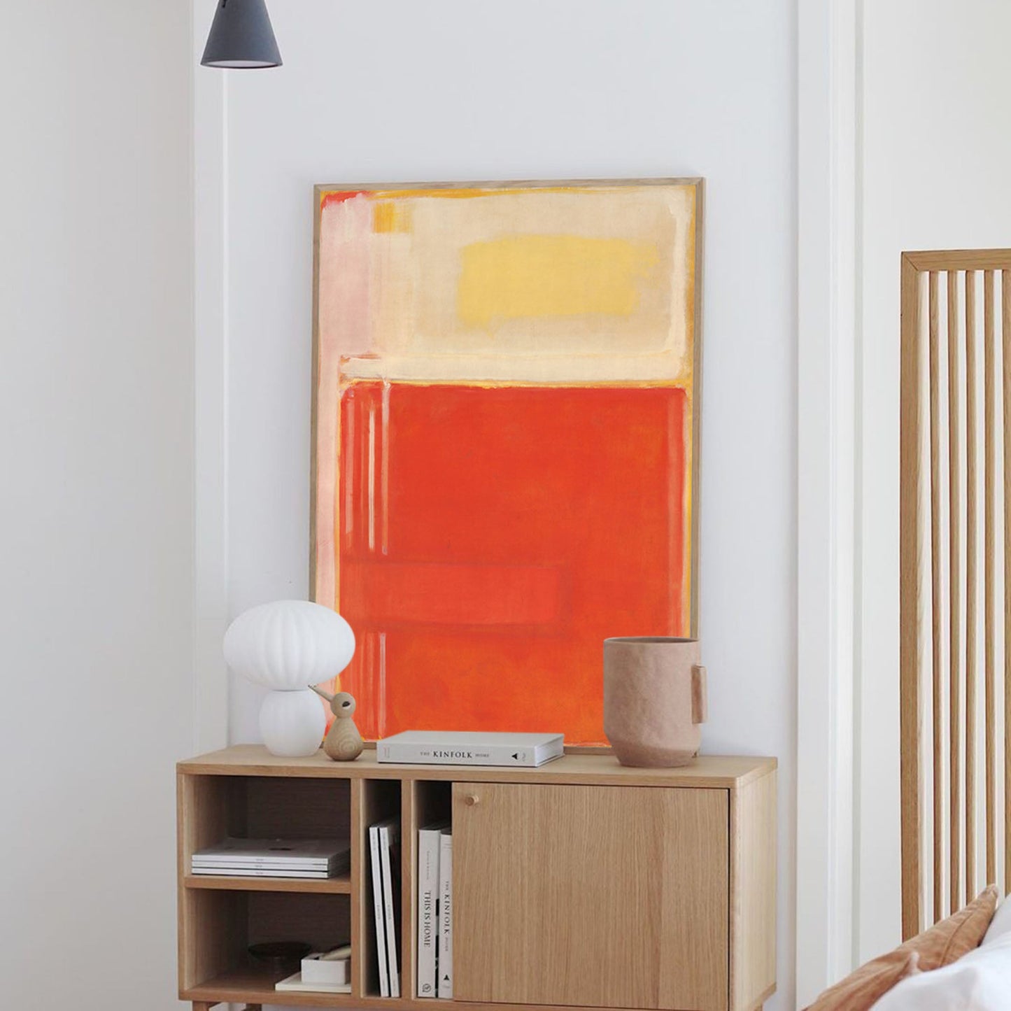 Vibrant Abstract Oil Painting for Modern Home Decor and Minimalist Aesthetic