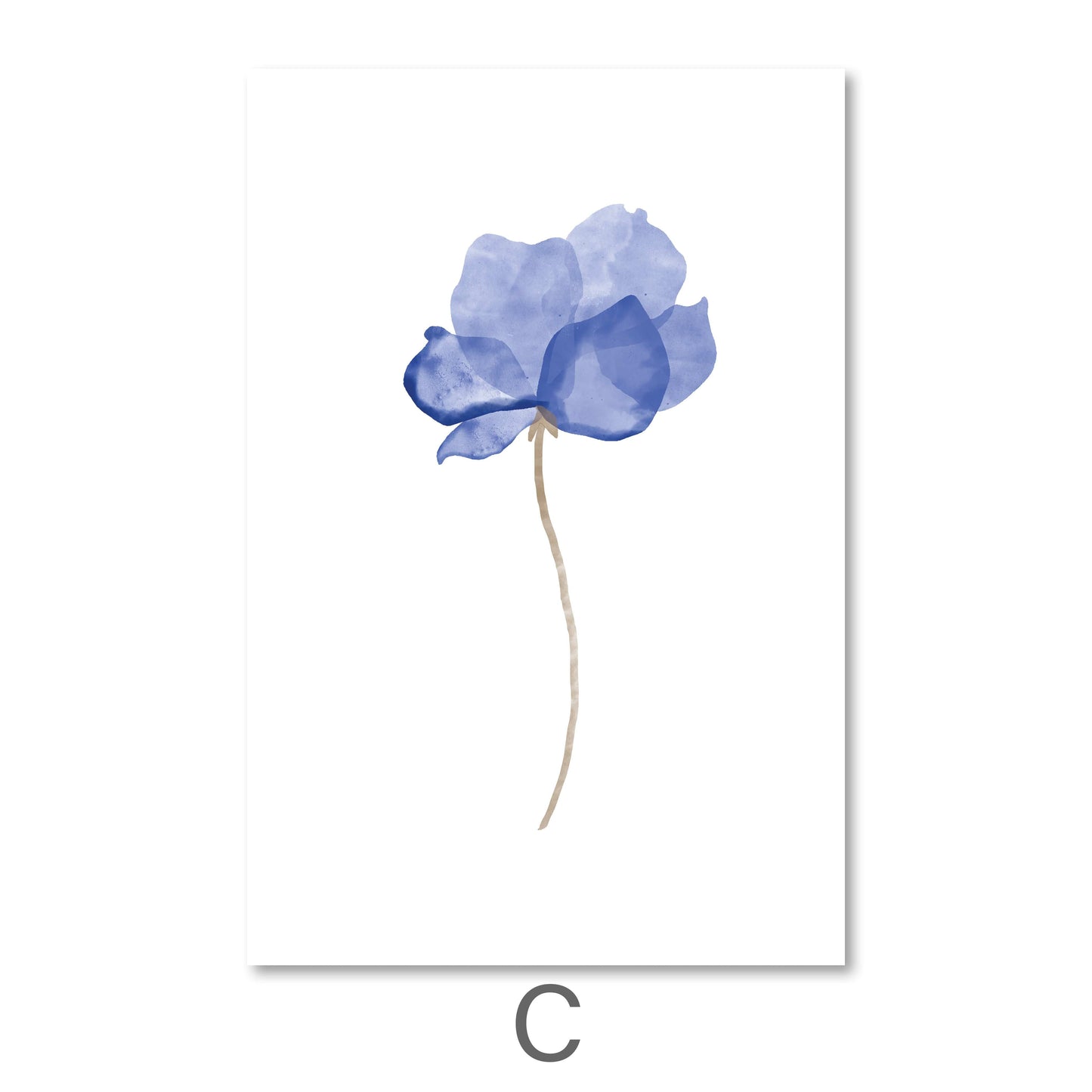 Elegant Floral Watercolor Canvas Art for Modern Home Decor