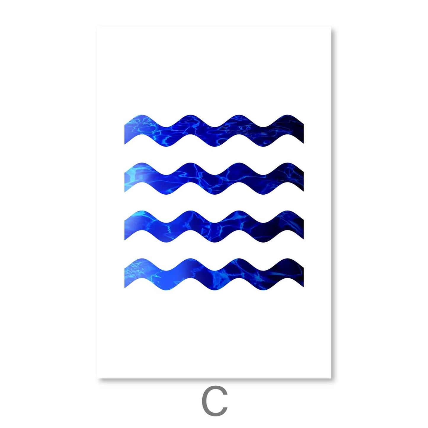 Colorful Wave Patterns Oil Painting for Modern Home Decor
