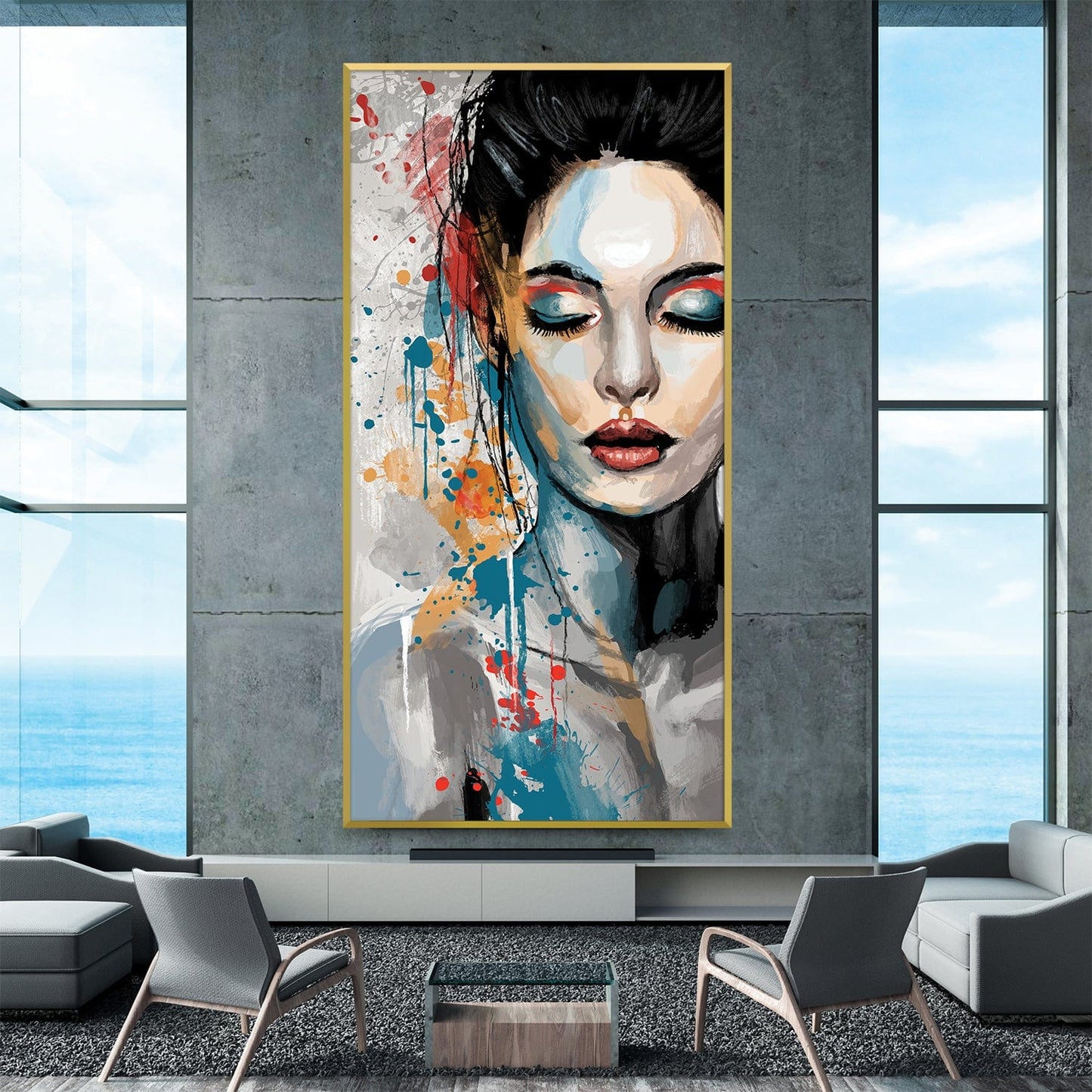 Abstract Beauty: Emotion and Color in Oil Painting Artwork