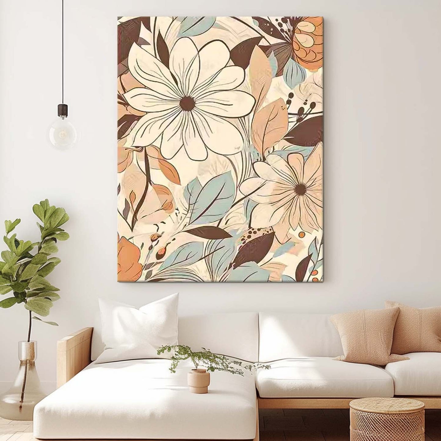 Elegant Floral Oil Painting for Home Décor and Art Lovers