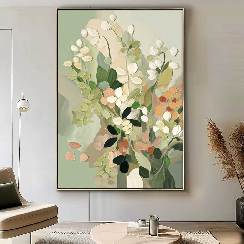 Elegant Floral Oil Painting for Chic Home Décor