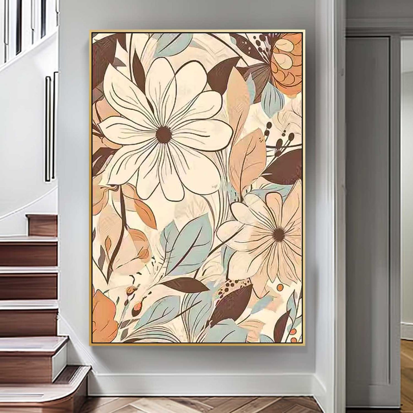 Elegant Floral Oil Painting for Home Décor and Art Lovers