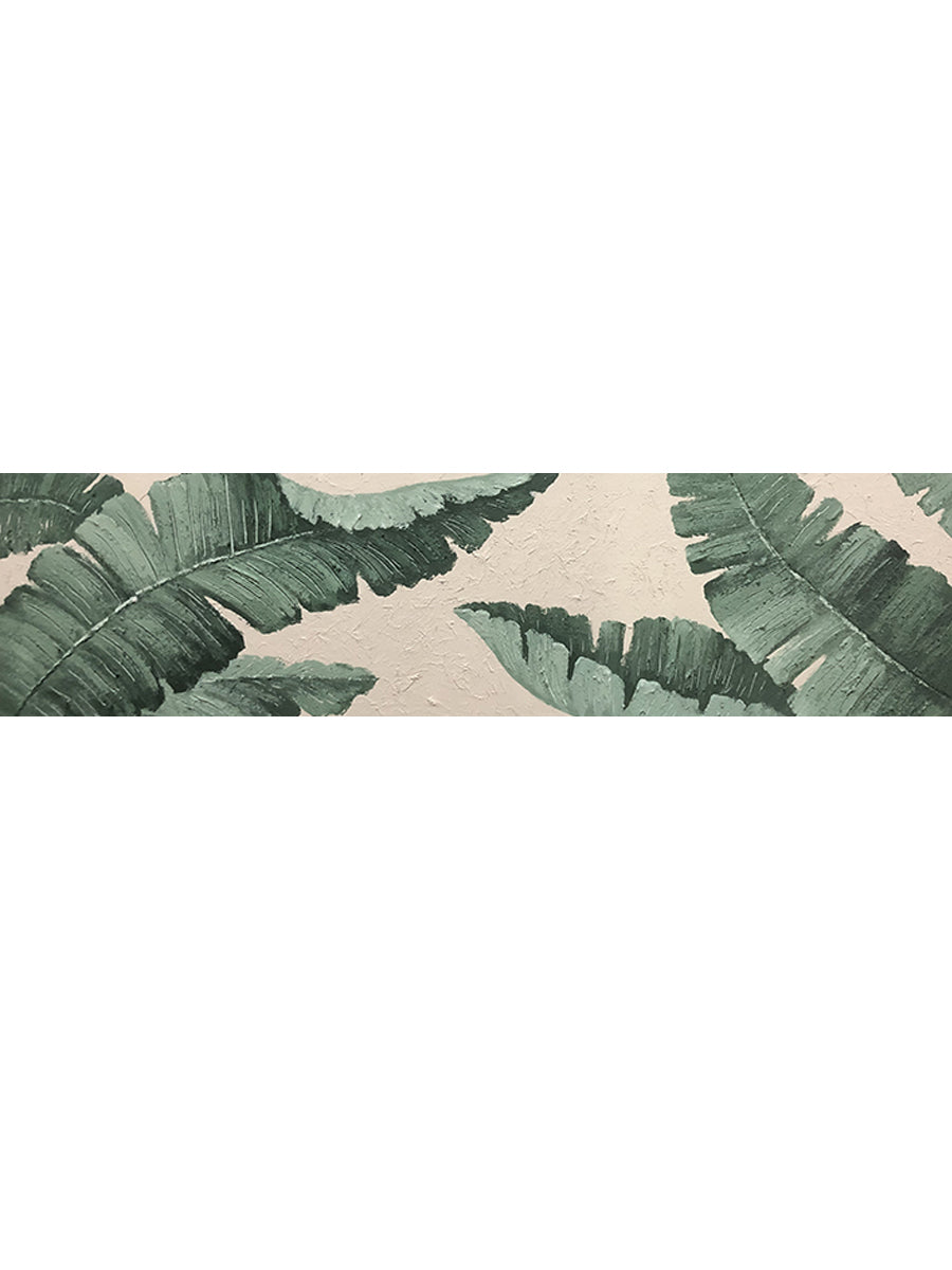 Long Palm Leaves Accent California Style Oil Painting