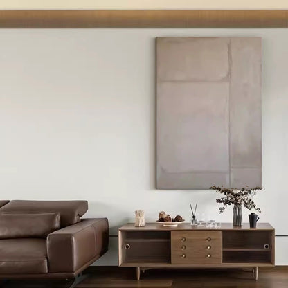 Elegant Minimalist Geometric Oil Painting for Modern Home Décor