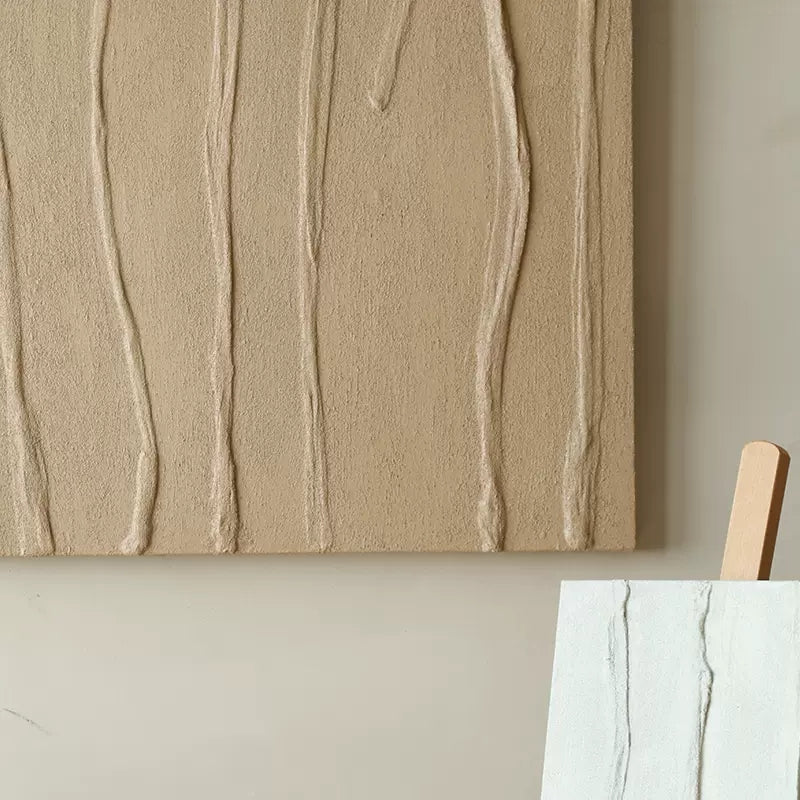 Elegant Minimalist Line Art Oil Painting for Modern Home Decor