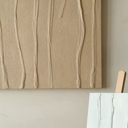 Elegant Minimalist Line Art Oil Painting for Modern Home Decor