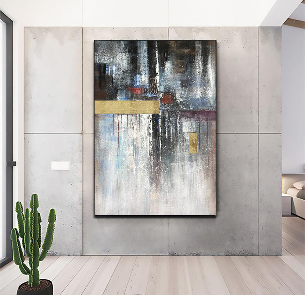 Abstract Oil Painting L'avenir - Modern Wall Art for Contemporary Home Decor